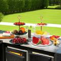 Versatile Three-layer Tray For Candy, Fruit, And Cake - Perfect For Living Room, Dining Table, And Outdoor Picnic