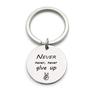 'never, Never, Never, Give Up’ Stainless Steel Keyring, Motivate And Inspire With This Unique Keychain, Perfect Gift For Men