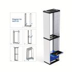 TEMU Video Game Storage Tower (36 Cd Disc Blu-ray Case) Universal Dvd Holder Shelf Rack Stand Vertical Organizer For Switch Ps5 Playstation 4 Movies
