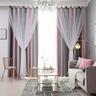 2 Panels Modern Blackout Curtains, Thermal Insulation Curtains, Living Room Curtains, Office Curtains, Bathroom Curtains, Bedroom Home Decor, Gray