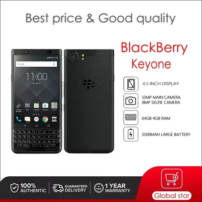 Blackberry Keyone Key1 Refurbished Original Unlocked Cellphone 32/64GB 3GB RAM 3MP Camera