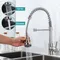 Kitchen Faucets with Pull Down Sprayer Brushed Nickel Commercial Spring Kitchen Sink Faucet 360