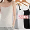 2024 Summer Sexy White Top Women O-neck Black Casual Sleeveless Tshirt Top Ladies Oversize Fitness