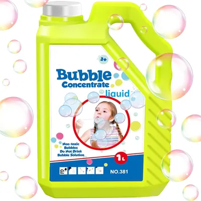 Concentrate Bubble Solution Refills (1L/ 2.5 Gallon) , Bubble Concentrated for Bubble Machine, Bubble Gun, Bubble Wands for kids