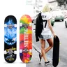 31 Inch Skateboard Complete Longboard Double Foot Skateboard Standard Skateboard for Boys Girls