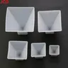 JCD 1pcs Cubic Pyramid Pyramid Silicone Mold For DIY Crystal UV Epoxy Home Decoration Tools for