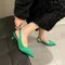 Shoes Female 2024 Hot Sale Slip-on Women's High Heels Fashion Shallow Mouth Office and Career Sexy