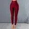 Women Yoga Pants Solid Color Hip Lift Skinny Trousers Spring Autumn Slim Fit Running Fitness Ankle