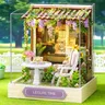 2024New Diy Mini Wooden Dollhouse With Furniture Light Doll House Casa Miniature Items maison For