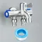 Bathroom Faucet Double Handle Dual Control Stainless Steel Cold Water Faucets Washing Machine Faucet