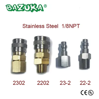New American Standard Foster Quick Disconnect Stainless Steel Male Plug 22-2 Or 23-2 Female Coupler 2202 Or 2302 1/8 Npt thread