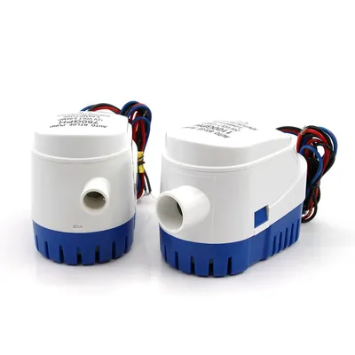 Automatic Boat Submersible Bilge Pump 12V 24V Volt DC Electric Marine Water Pump Small Auto 6500GPH 750GPH 1100GPH With Switch