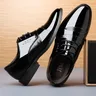 Business Men Dress Shoes Luxury Mens Dress Shoes Patent Leather Oxford Shoes for Men Oxfords