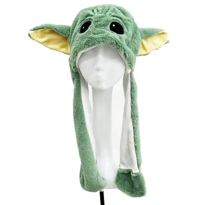 Star Wars Baby Yoda Plush Hat Baby Yoda Figure Kawaii Cartoon Ears Hat Kids Toys Boys Girls