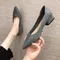Blue Office Normal Leather Casual Moccasins Low Heel Elegant Ladies Summer Footwear Pointed Toe