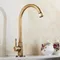 Cold Kitchen Sink Faucet Antique Bronze Finished 360 Degree Single Hole Water Tap Cooper Kitchen Tap