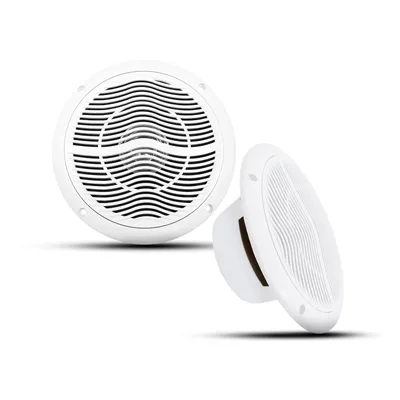 Herdio 2PCS Marine Speakers 2 Way 6.5'' 120W Waterproof And Weather Resistant Outdoor Stereo Boat Speakers Perfect For ATV UTV