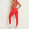 Seamless Yoga Jumpsuits Sports Fitness One-Piece Yoga Sleeveless Workout Clothes Running Sportswear