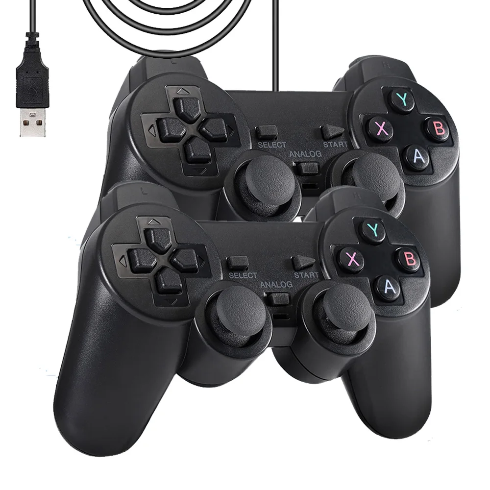 USB Wired Controller For Sony Playstation 3 Double Vibration Shock For PS3 Gamepad Joypad Joystick Controle For PC Game Console