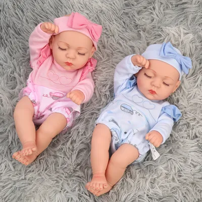 30 cm Full Body Silicone Vinyl Reborn Doll Girls Handmade Newborn Bebe Doll For Children Gifts Baby