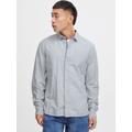 BLEND Langarmhemd Herren Regular Fit Baumwolle grau, M