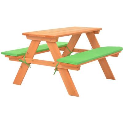 Vidaxl - Kinder-Picknicktisch mit Bänken 89×79×50 cm Massivholz Tanne