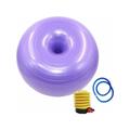Trade Shop Traesio - aufblasbarer übungsball pilates yoga übung mit pumpe lila