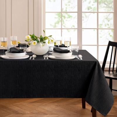 Branam Rectangle Tablecloth, 60 x 120, Black