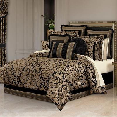 Brunello II Comforter Set Black, King, Black