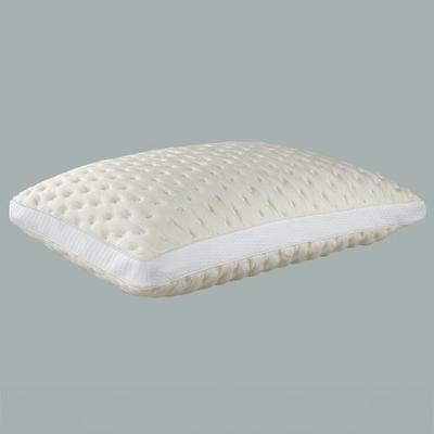 Bamboo Memory Foam Puff Sleep Pillow Light Cream, Queen, Light Cream