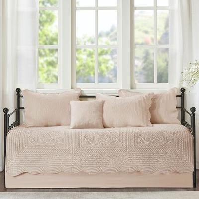 Tuscany Daybed Cover Bed Set Blush Six Piece Set, Six Piece Set, Blush