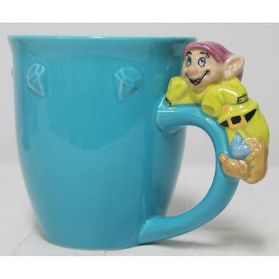 Disney Dining | Disney Store Dopey Handle 3d Mug Diamond 10-12 Oz Coffee Hot Chocolate Tea | Color: Blue/Green | Size: Os