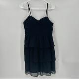 American Eagle Outfitters Dresses | Aeo Black Tiered Mini Dress | Color: Black | Size: 10