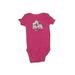 Just One You Made by Carter's Short Sleeve Onesie: Pink Floral Motif Bottoms - Size 3 Month