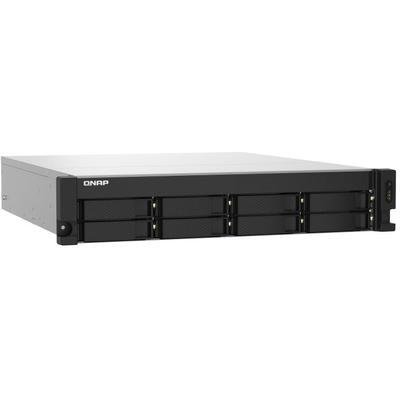 QNAP NAS-Gehäuse "TS-832PXU-RP-4G", schwarz, B:56,00cm H:0cm T:27,00cm, NAS-Server