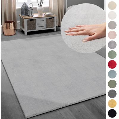 Teppich MY HOME "Arabell, Kunstfellteppich" Gr. 55, grau, B:200cm H:16mm L:280cm, Polyester, Teppiche, flauschig, kuschelig, Felloptik, Anti-Rutsch-Unterseite, Waschbar Image