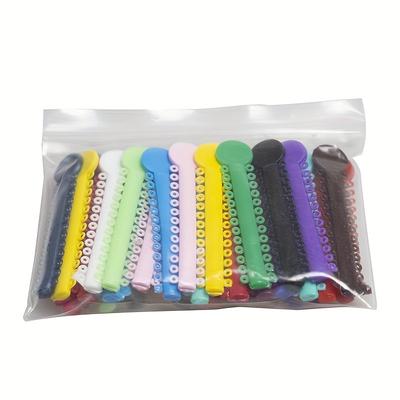 Orthodontic Supplies, Mixed Color Ligation Ties For Teeth Braces, Plastic Colorful Ligature Bands For Orthodontic Appliances