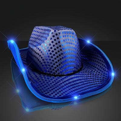 1pc, Light-up Sequin Cowboy Cowgirl Hats, Assorted...
