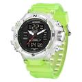 Montre Digitale SANDA pour Hommes Montre de Sport en Plein Air Mode Montre-bracelet Lumineuse Chronomètre Réveil Compte à Rebours Montre TPU
