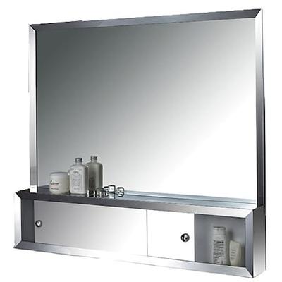 KETCHAM 3632CB 36" x 32" Surface Mounted SS Framed Cosmetic Box with Mirror