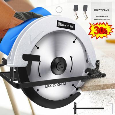 Dayplus - Kreissäge Ø185mm Handkreissäge 3600W Schnitttiefe Sägeblätter für Holz, Metall Image