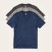 Nautica Men's Heather V-Neck T-Shirts, 3-Pack Deep Ocean Blue Wash, S
