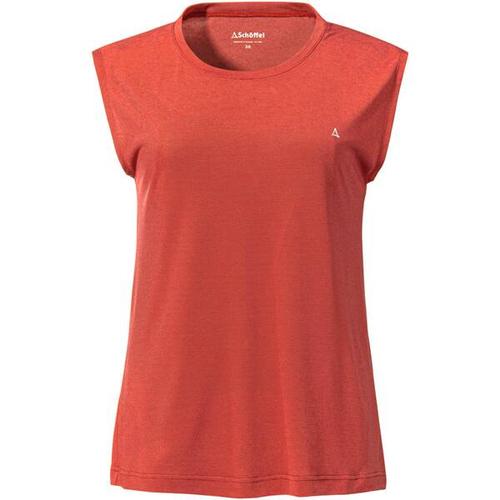 SCHÖFFEL Damen Shirt Top Heimgarten L, Größe 34 in Rot