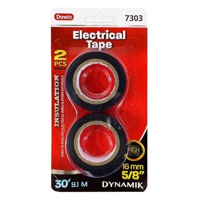 Dowin 073037 - 30' Black PVC Electrical Tape (2 Pa...