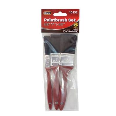 Dowin 101521 - 3PC ASSORTED PAINTBRUSH (A10152) Home Repair