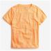 J. Crew Tops | J. Crew Relaxed Linen Crewneck T-Shirt Medium Cantelope Orange | Color: Orange | Size: M
