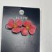 J. Crew Jewelry | J. Crew Jcrew Post Earrings Pink Flowers Signed Costume Jewelry Gold Tone | Color: Gold/Pink | Size: Os