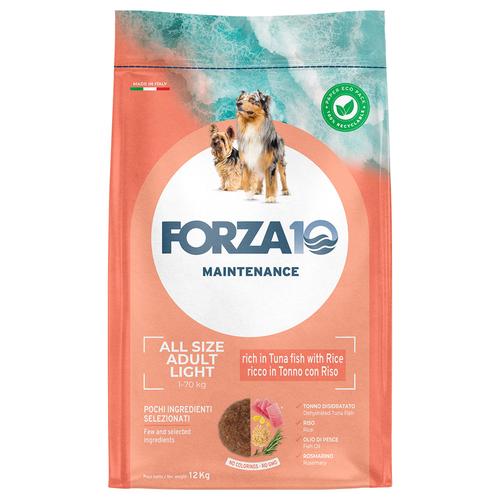 Sparpaket: 2x12kg Forza 10 Maintenance Light mit Thunfisch & Reis Hundefutter trocken