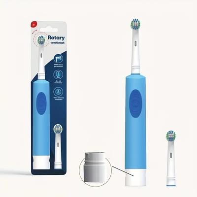 Induction Electric Toothbrush Set for Couples - Soft Hair Rotary Round Head Automatic Compatible Brush Heads Ideal for Men and Women Promotes Oral Health