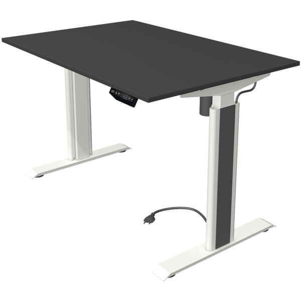 Kerkmann Höhenverstellbarer Steh-Sitz-Tisch (elektrisch) »Move 1 Advance« 120 cm Gestell weiß, 120x123x80 cm